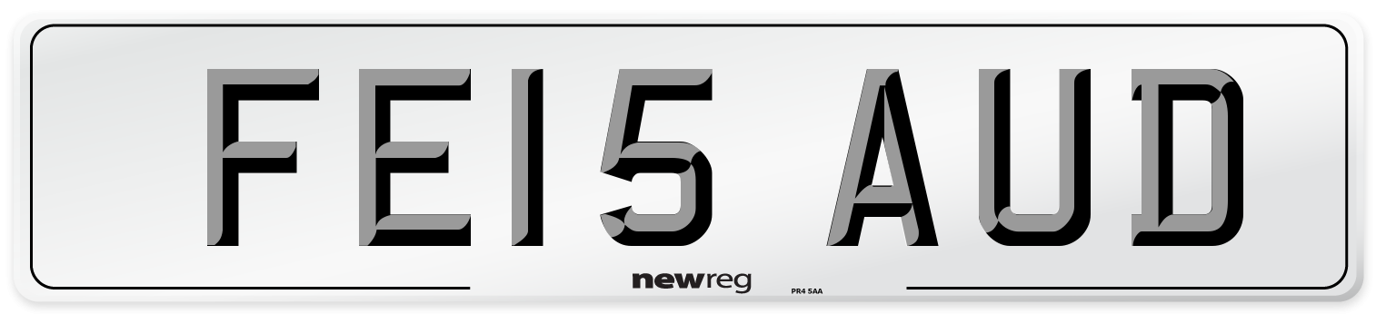 FE15 AUD Number Plate from New Reg